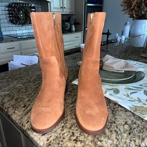 Vince Camuto Heeled Mid Boots Suede Zelcinna 9.5W